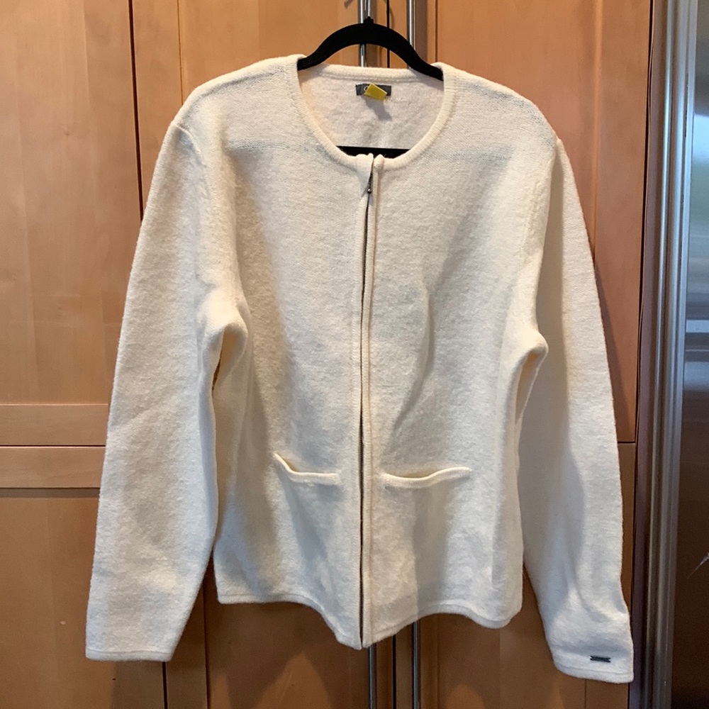 Cabelas 100% wool zip up sweater cardigan size XL NWOT